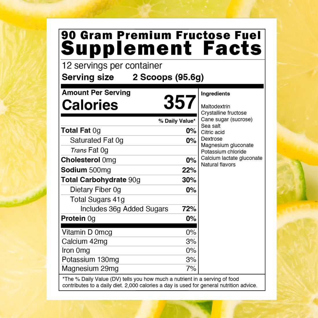 :PREMIUM Fructose Fuel - Lemon Lime
