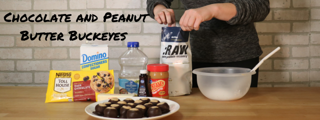 Chocolate and Peanut Butter Buckeyes 