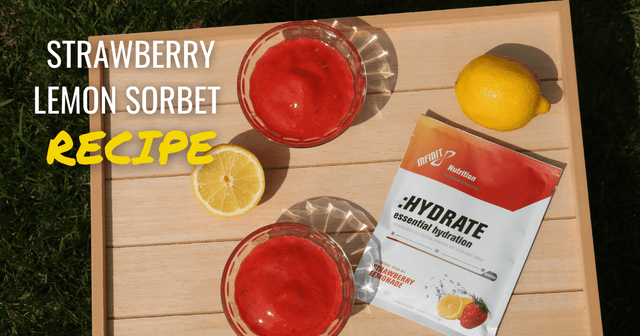 Strawberry Lemon Sorbet