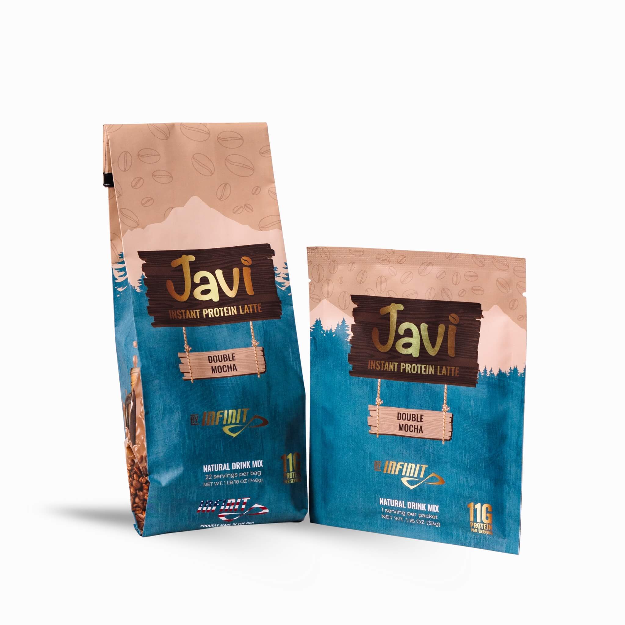 プロテイン JAVI Protein Latte | Instant Mocha Coffee Shake | INFINIT