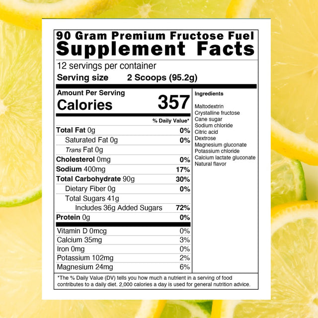:PREMIUM Fructose Fuel - Lemon Lime