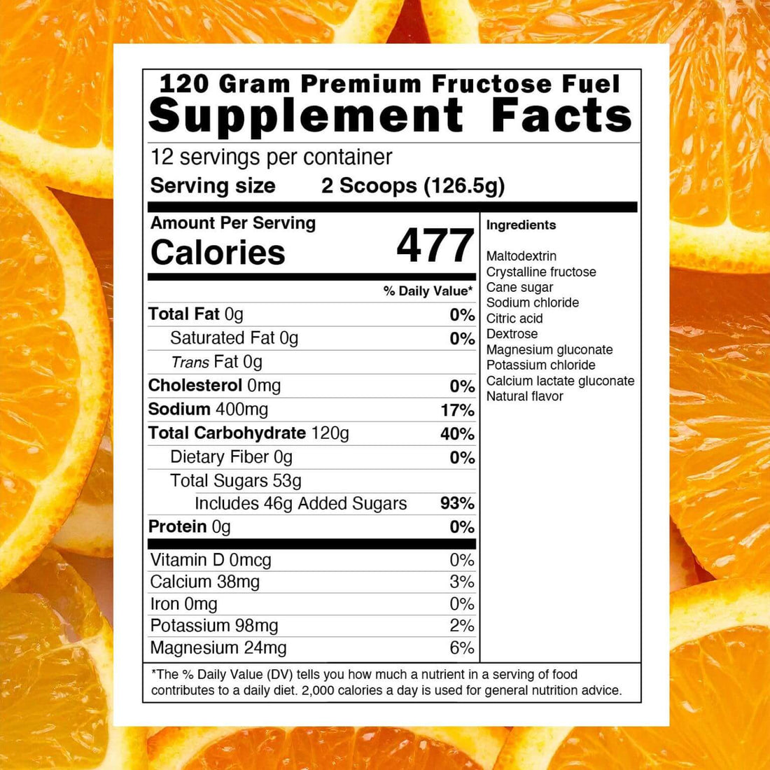 :PREMIUM Fructose Fuel - Orange