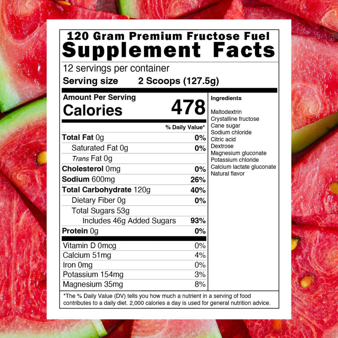 :PREMIUM Fructose Fuel - Watermelon